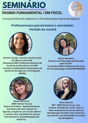 seminario apoio pedagogico dre itaquera
